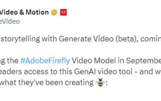 Adobe推出文生视频AI模型 向OpenAI和Meta发起挑战