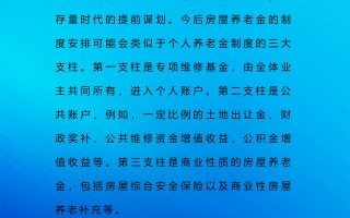 房屋养老制度加速落地，解局存量房屋精细化维护