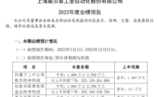 威尔泰:关于董事长辞职的公告