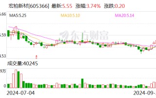 宏柏新材：实控人纪金树提议以5000万元-1亿元回购公司股份