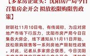 沈阳楼市新政全面解禁与首付比例下调的双重利好