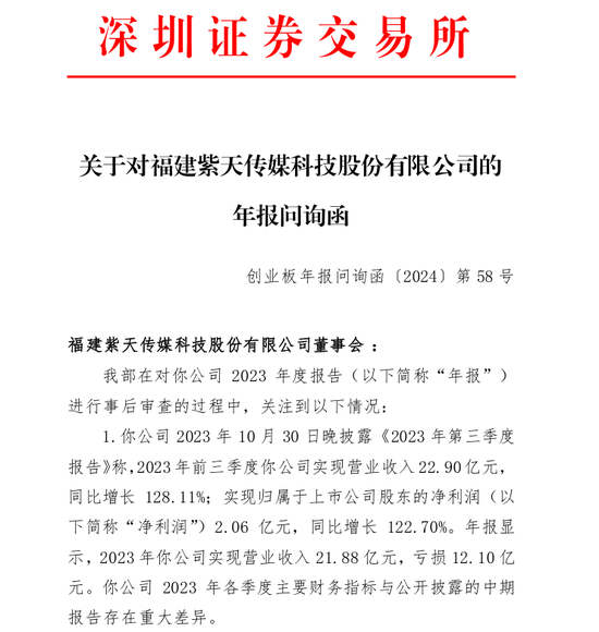 紫天科技又被证监会立案调查，公司拒不回函、董事长拒绝沟通-第2张图片-领航者区块链资讯站