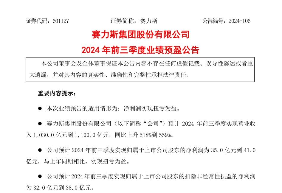 司尔特:2024年前三季度业绩预告-第2张图片-领航者区块链资讯站