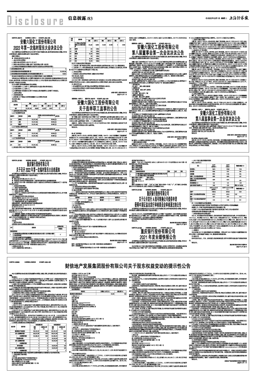 财信发展:关于间接控股股东财信集团完成预重整备案登记的提示性的公告-第1张图片-领航者区块链资讯站