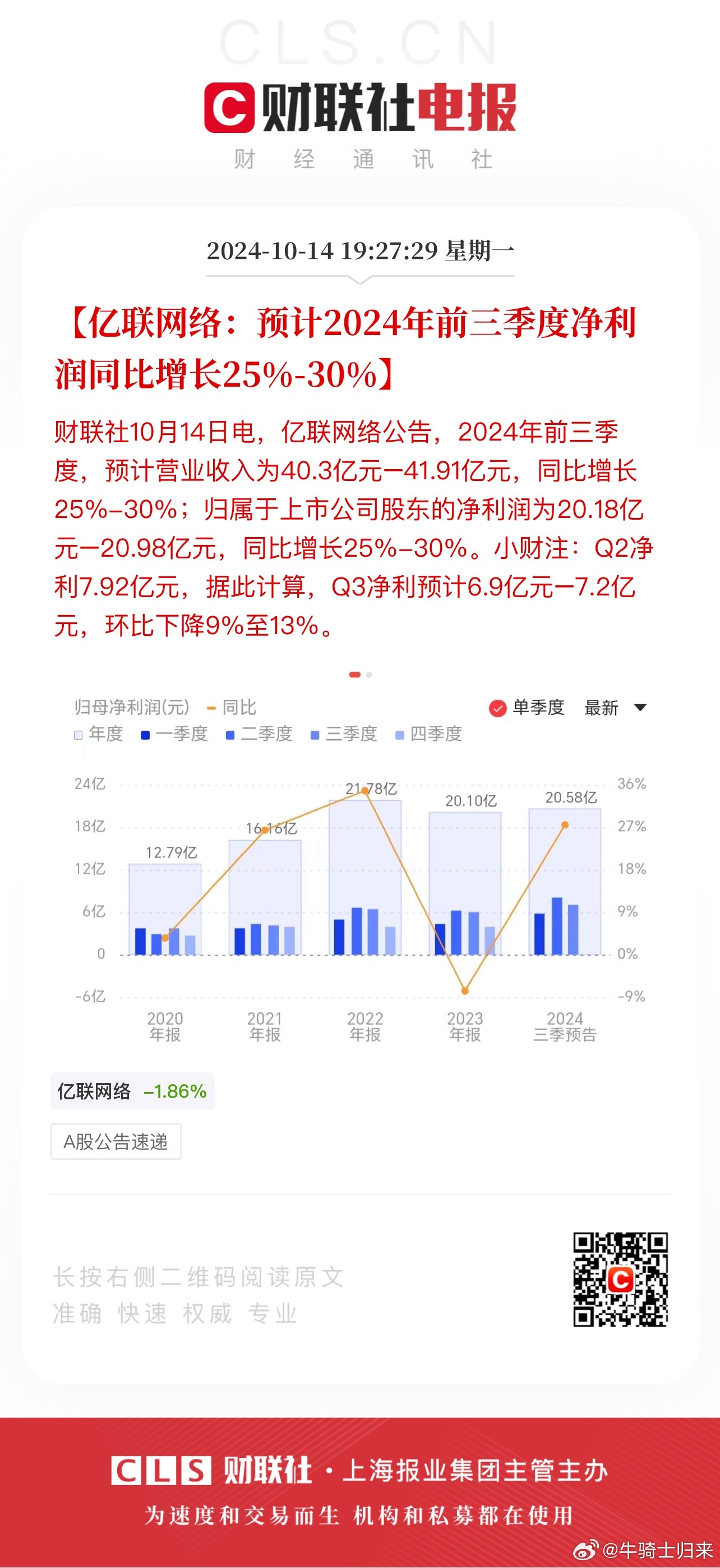 亿联网络三季度营收14.43亿元-第2张图片-领航者区块链资讯站