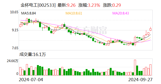 金杯电工:拟向全体股东每10股派现金红利2.00元-第1张图片-领航者区块链资讯站