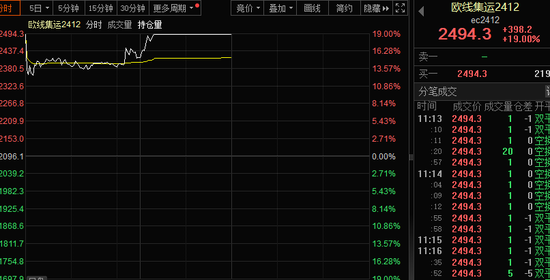 中一签赚11万？有人已血亏，最高四天跌超80%！集运期货爆发，19cm涨停！-第5张图片-领航者区块链资讯站